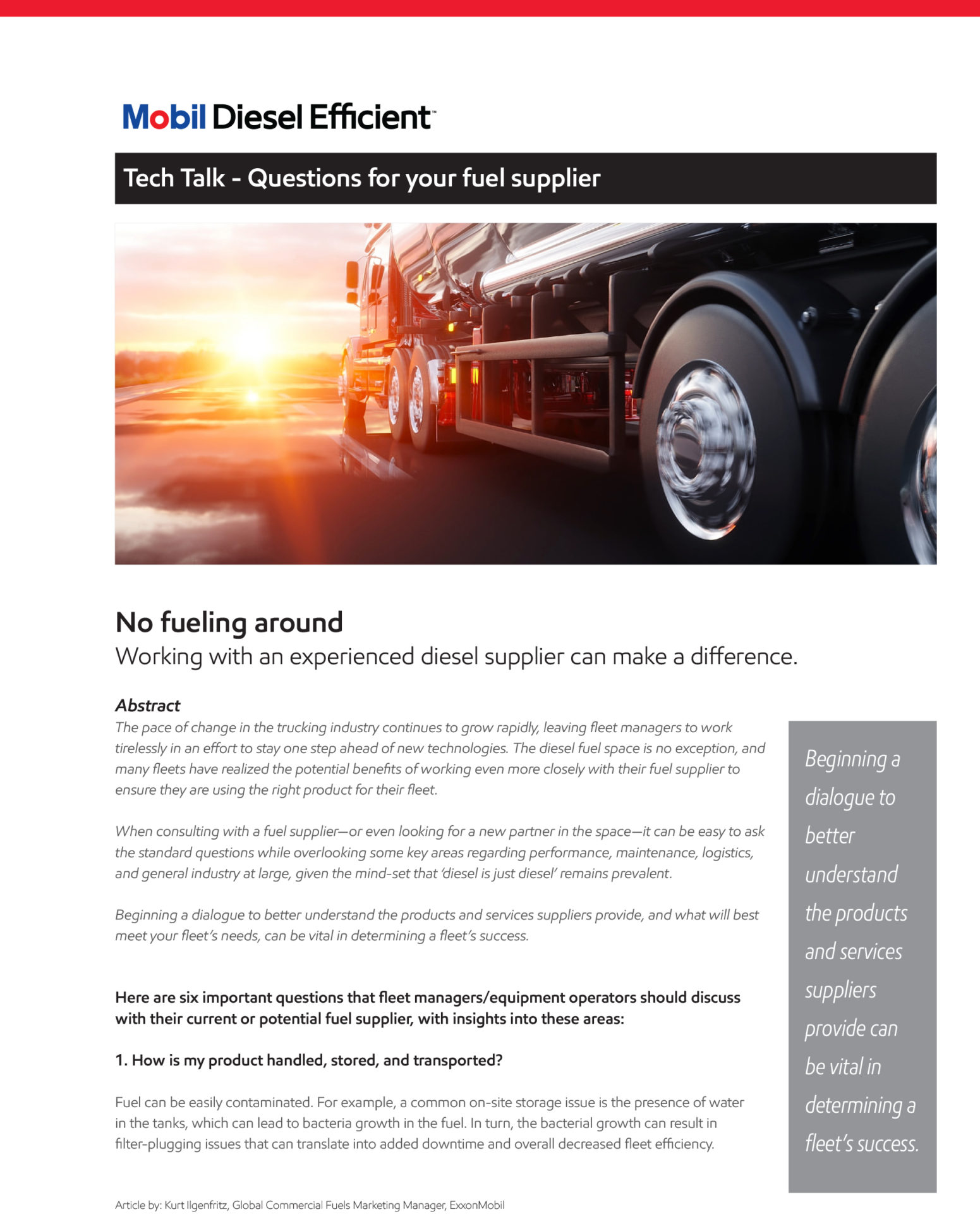 Mobil Diesel Efficient Lard Oil Company